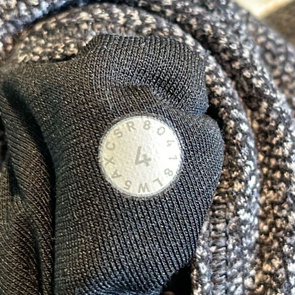 Lululemon Womens High Rise Wunder Under Knit Leggings Heathered Gray Black Size - Picture 8 of 10